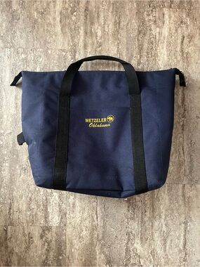 Oklahoma Navy Canvas insulated Tote Bag